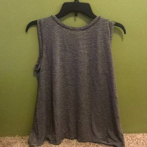Athleta stripes open back sleeveless